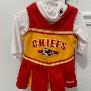 12 month Kansas City Chiefs cheer uniform.